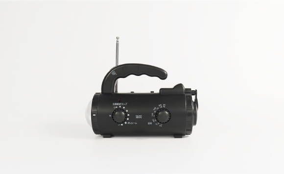 手回し充電ラジオライト